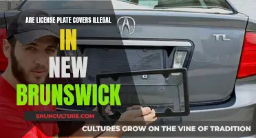 New Brunswick's License Plate Cover Laws
