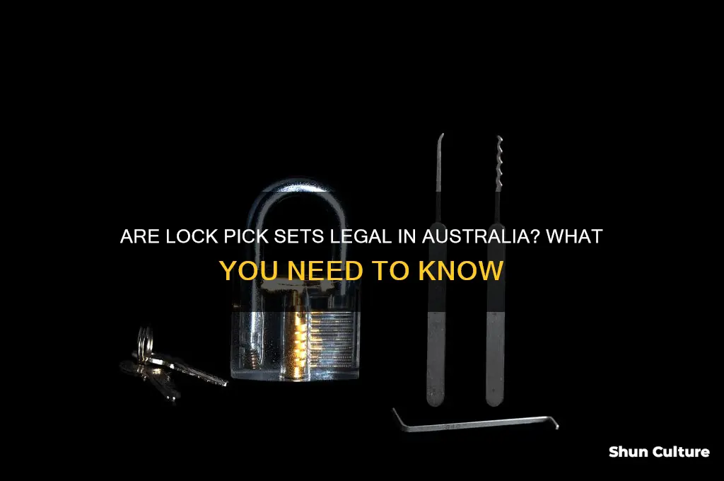 are lock pick sets illegal in australia