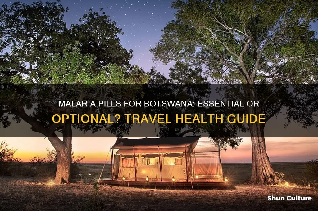 are malaria pills needed for botswana