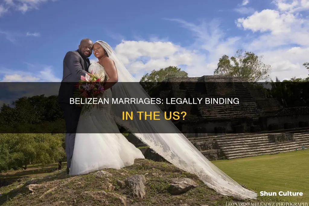 are marriage in belize legal in us