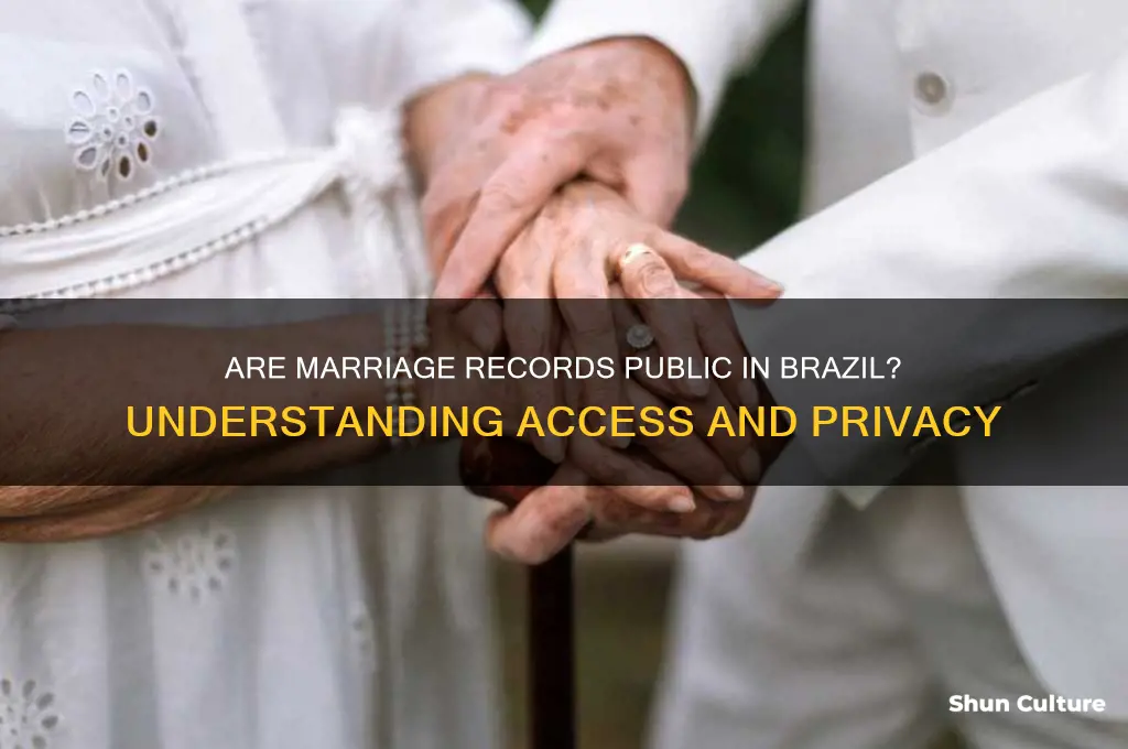 are marriage records public information in brazil