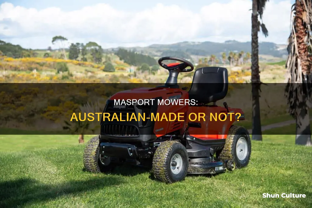 are masport mowers made in australia