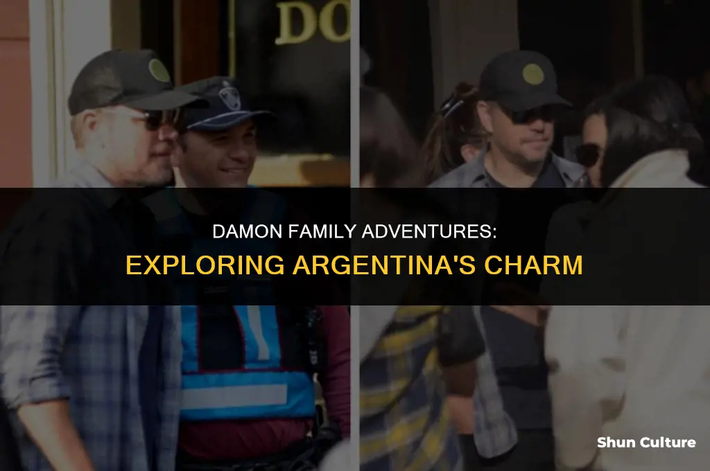 are matt damon and his family enjoying themselves in argentina