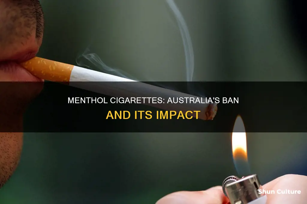 are menthol cigarettes banned in australia