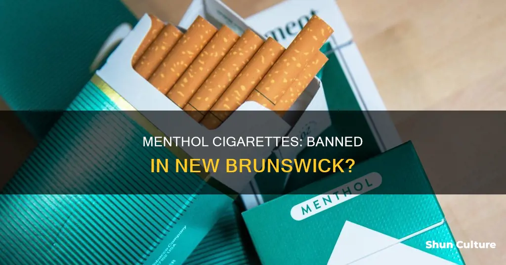 are menthol cigarettes banned in new brunswick