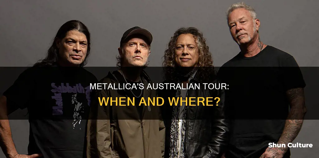 are metallica coming to australia