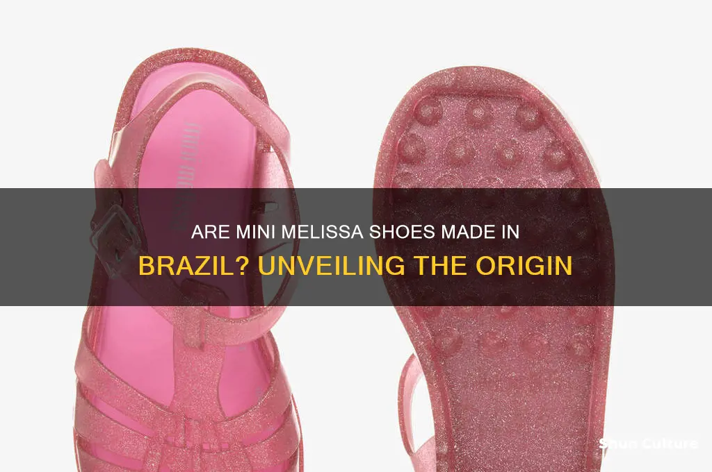 are mini melissa shoes made in brazil
