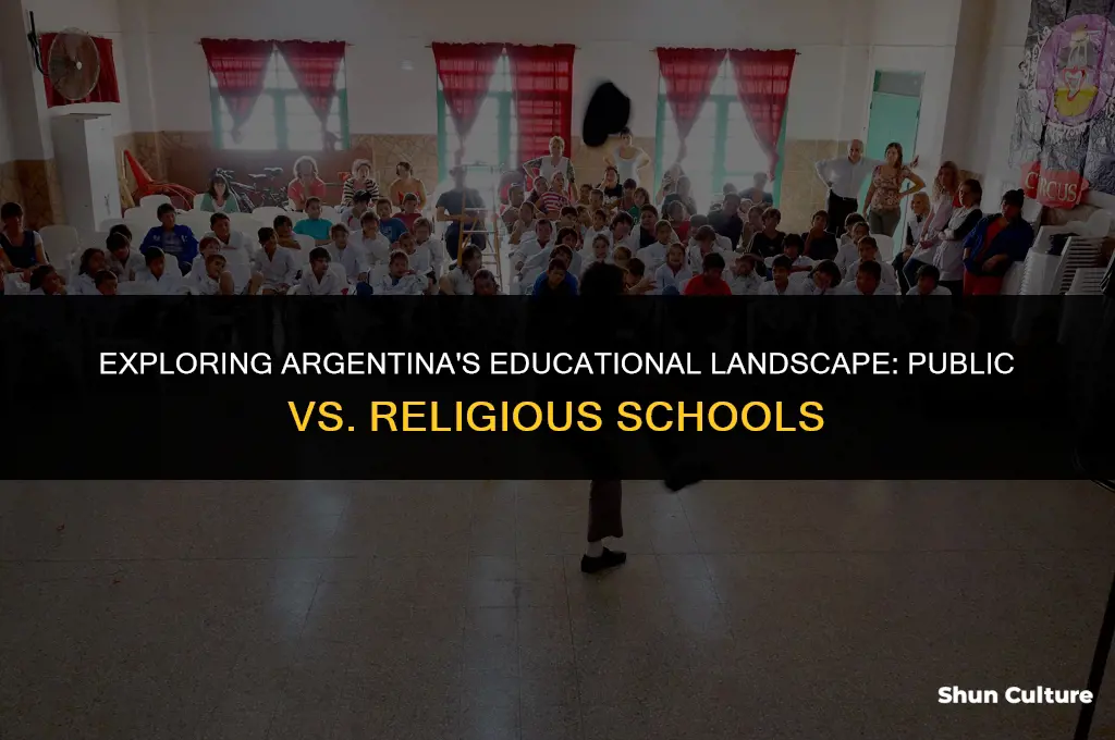 are most schools public or religious in argentina