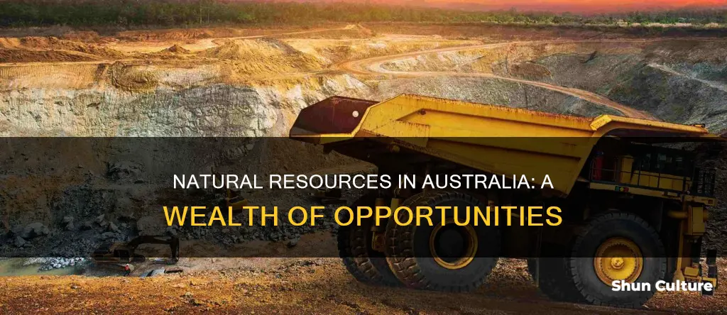 are natural resources found in australia