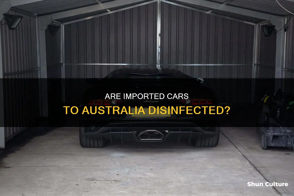 are new cars disinfected when arriving in australia