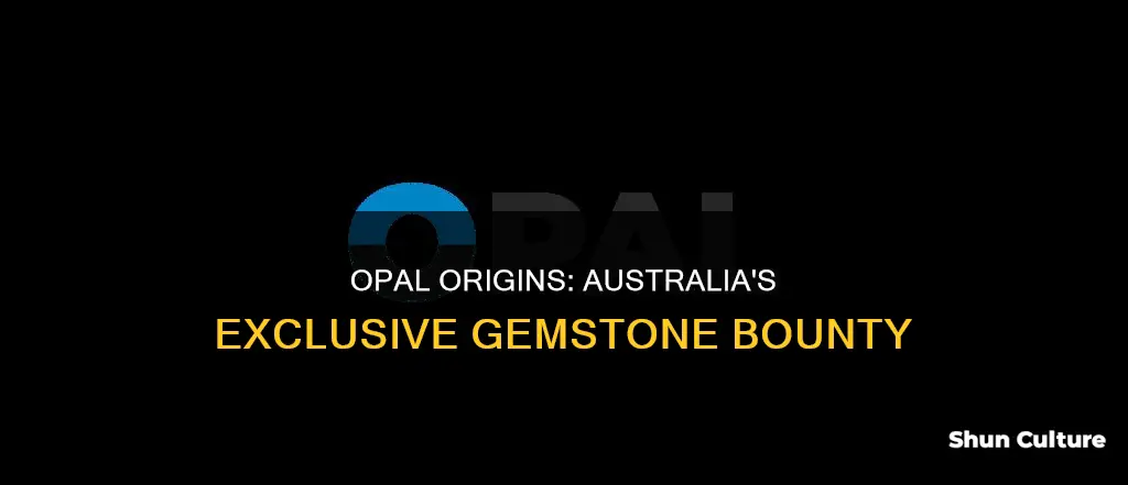 are opals only found in australia
