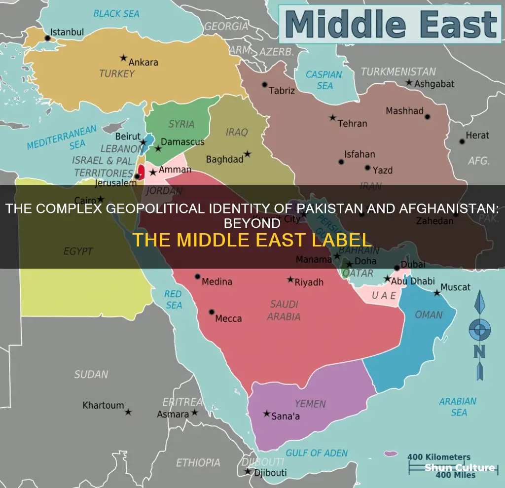 are pakistan and afghanistan part of the middle east