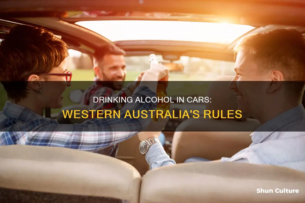are passengers allowed to drink alcohol in car western australia
