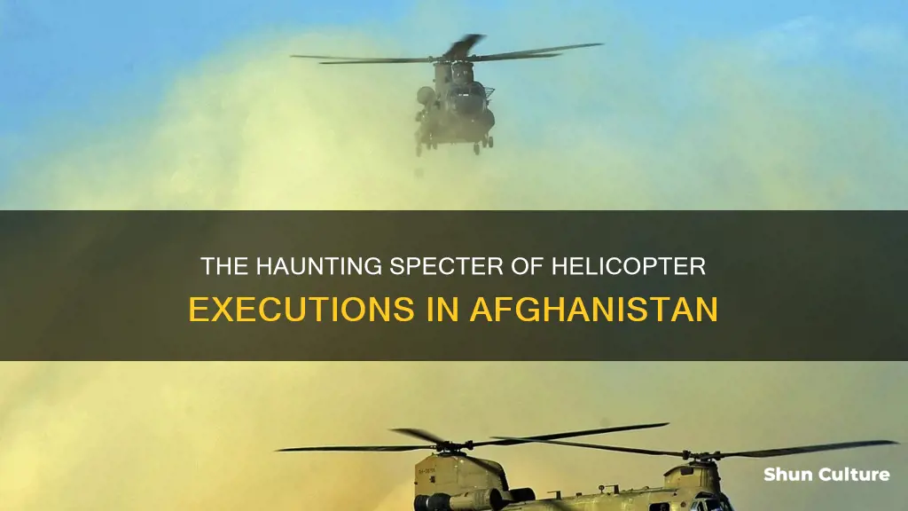 are people being hung from helicopters in afghanistan