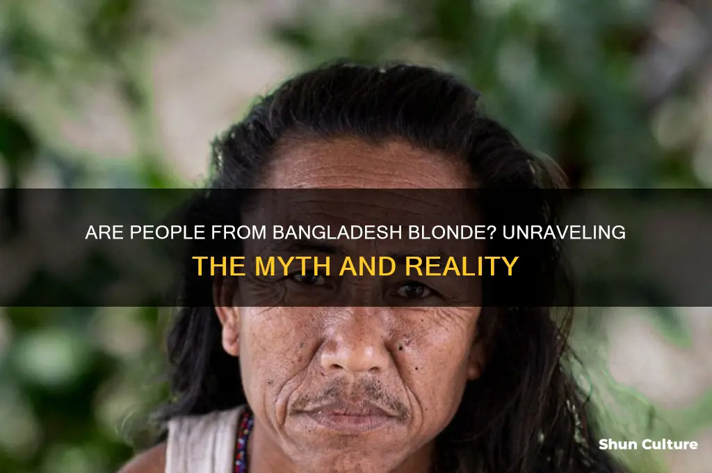 are people from bangladesh blonde