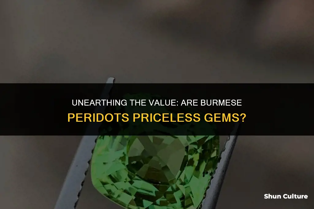 are peridots from burma more valuable than from other countries