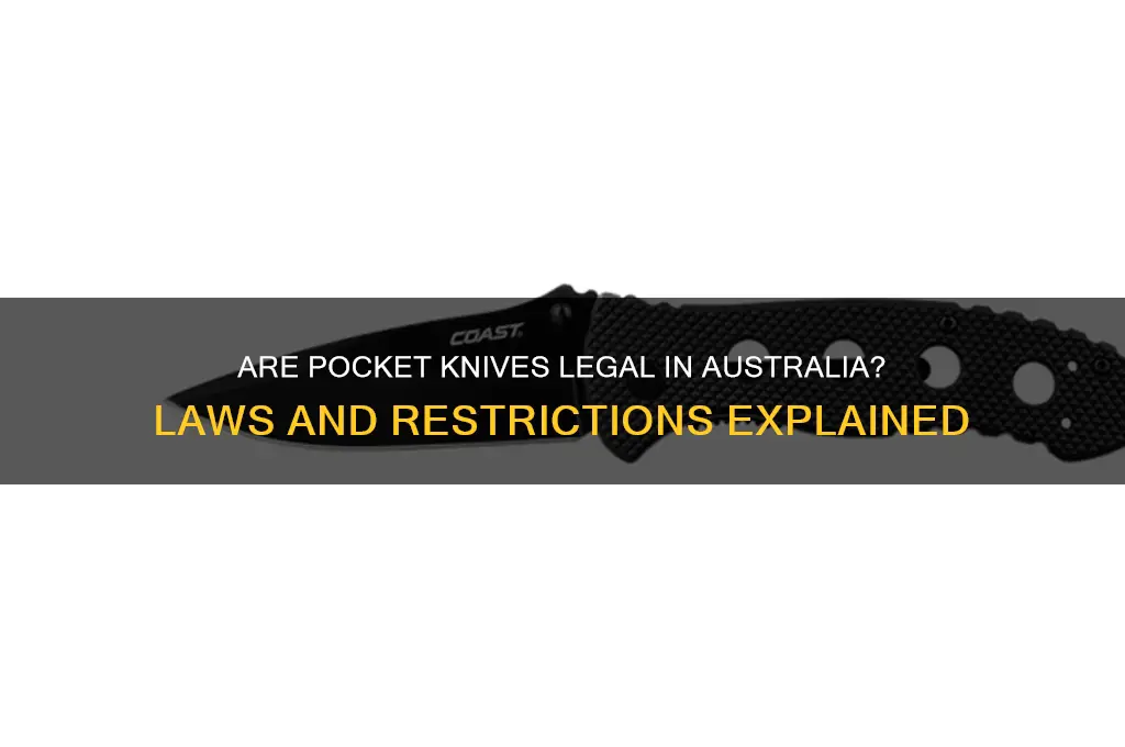 are pocket knives illegal in australia