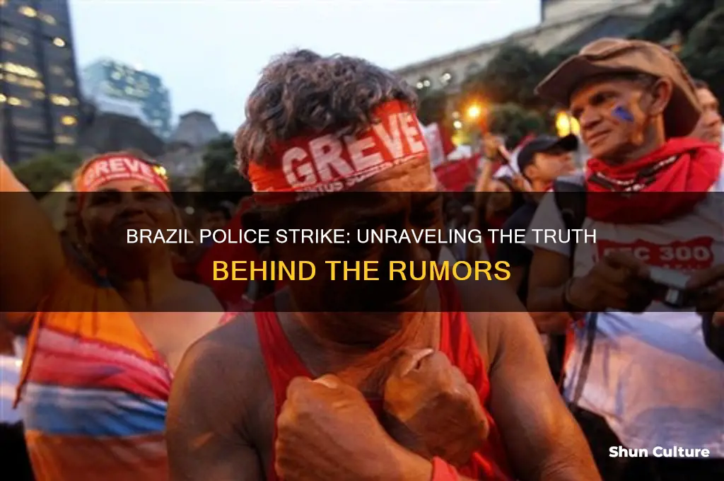 are police on strike in brazil