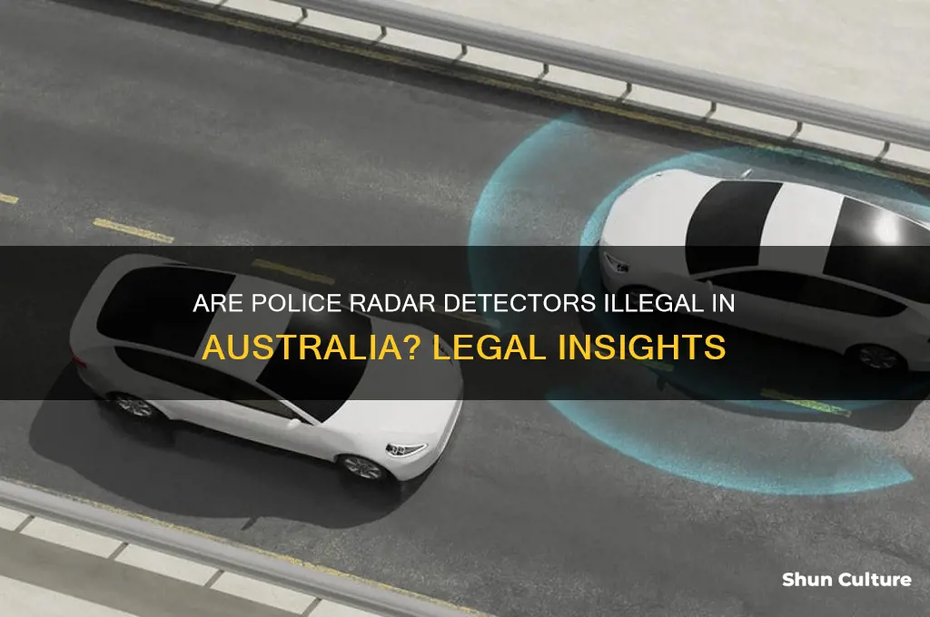 are police radar detectors illegal in australia