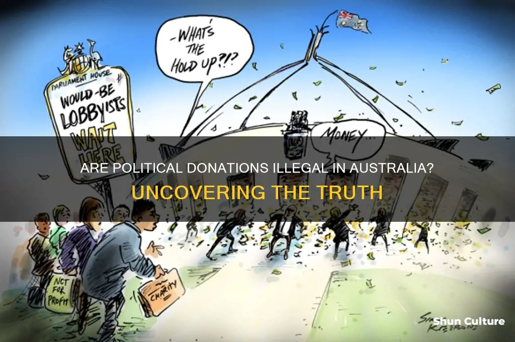 are political donations are illegal in australia