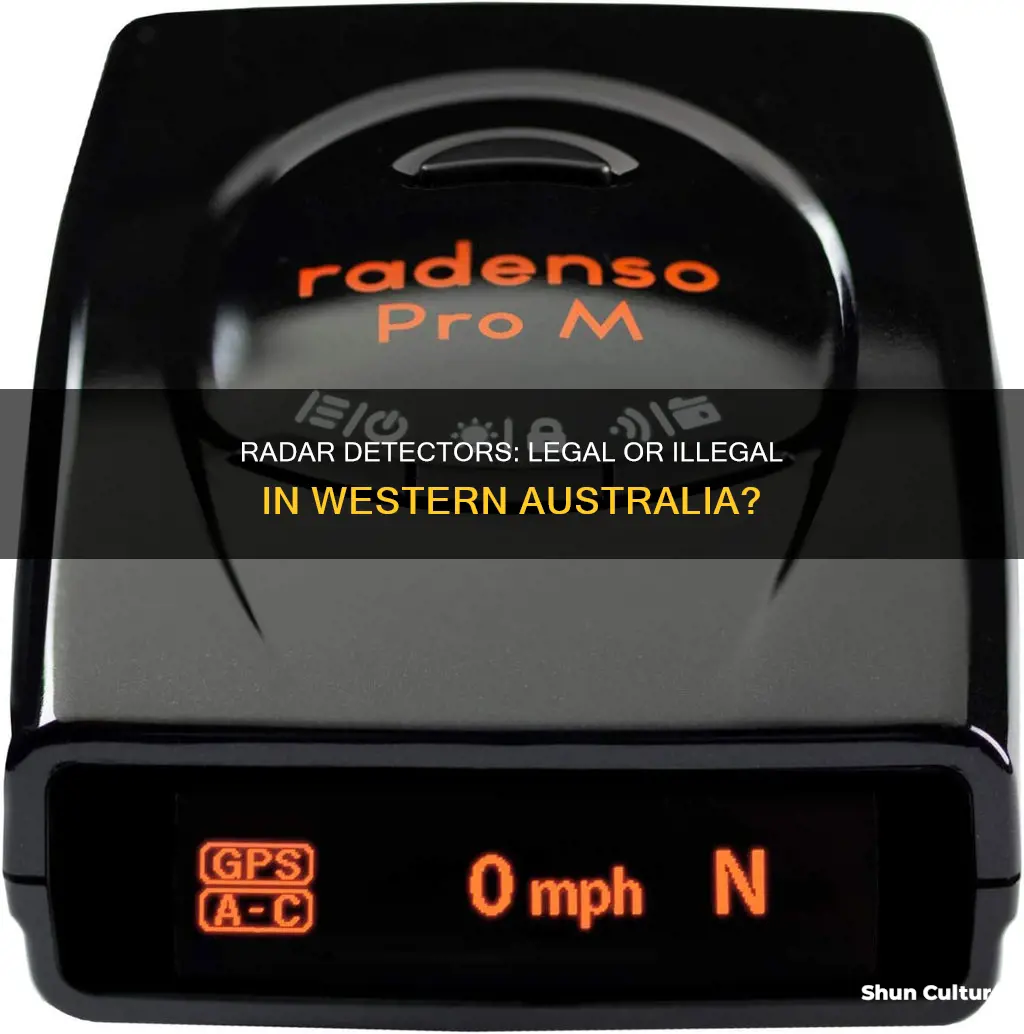 are radar detectors illegal in western australia