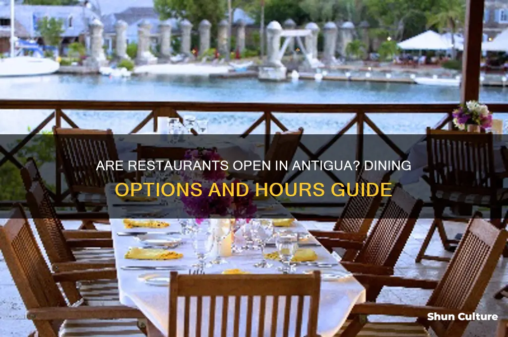 are restaurants open in antigua
