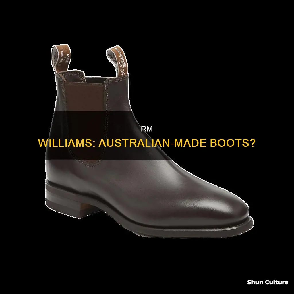 are rm williams boots made in australia