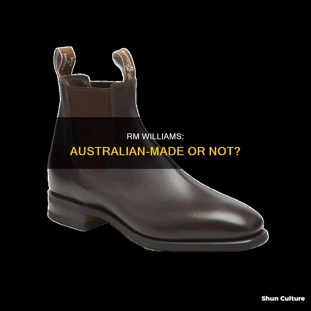 are rm williams made in australia