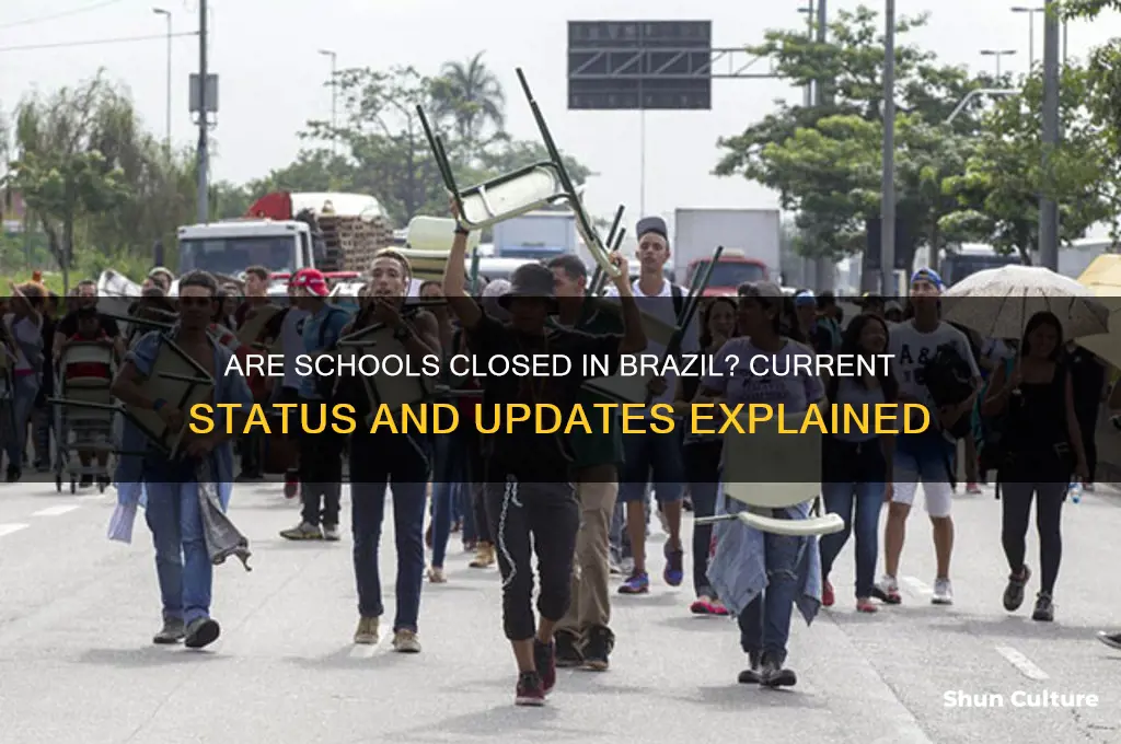 are schools closed in brazil