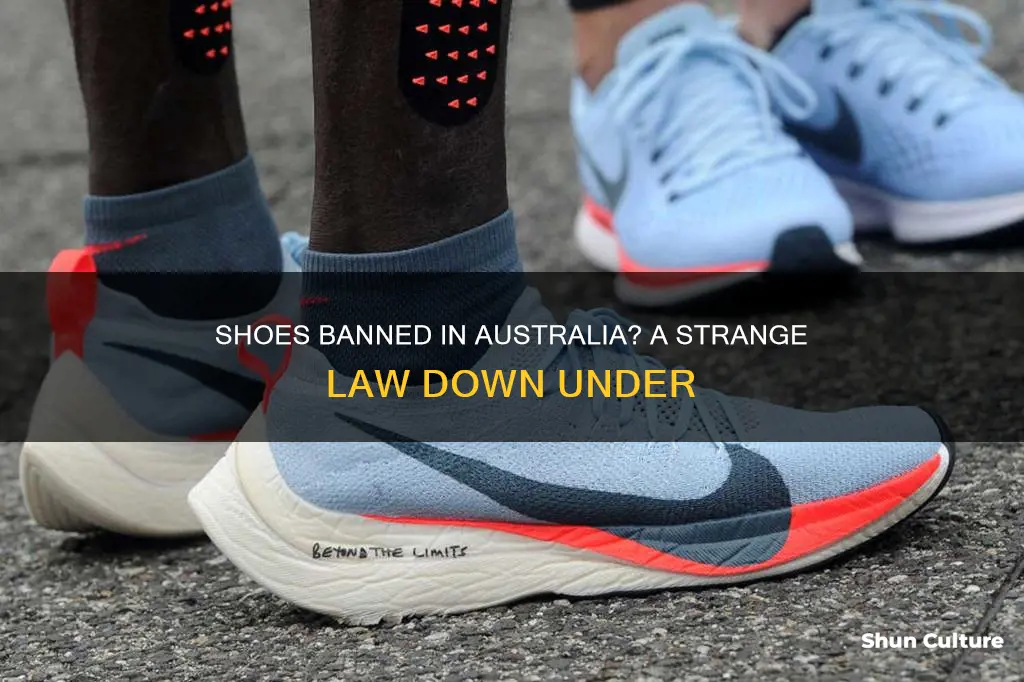 are shoes banned in australia
