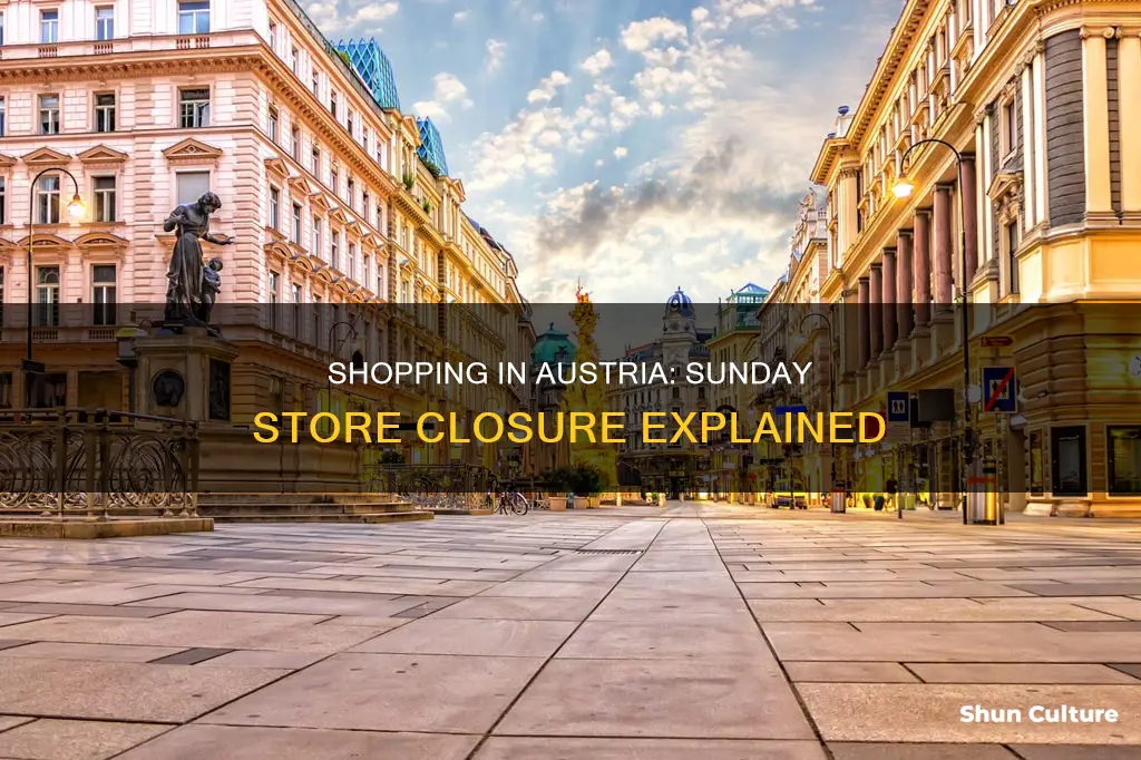 are shops closed on sunday in austria