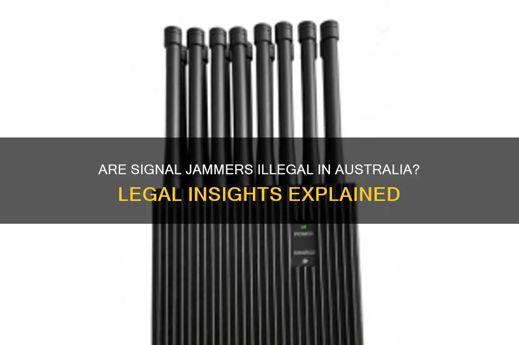 are signal jammers illegal in australia