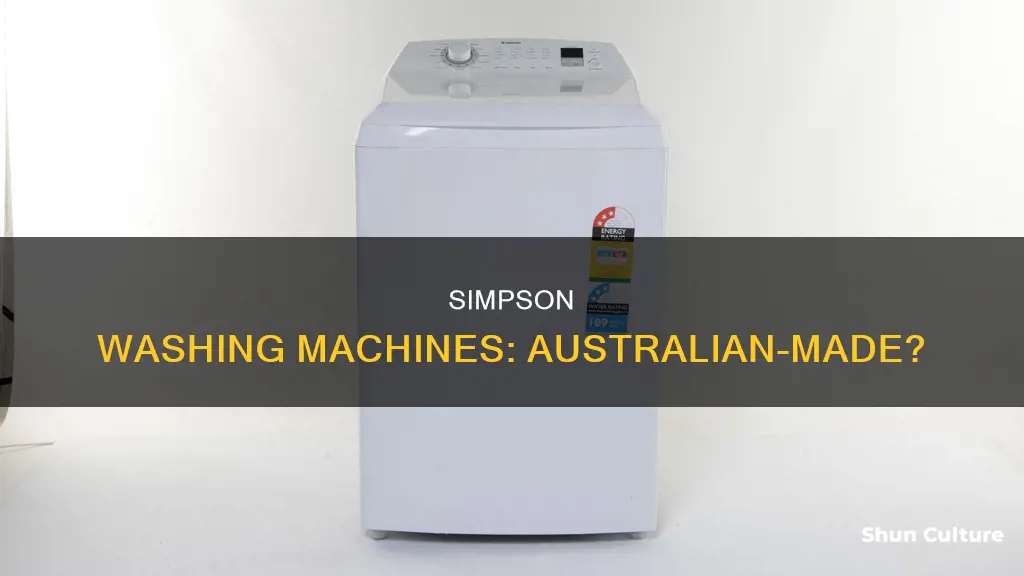 are simpson washing machines made in australia