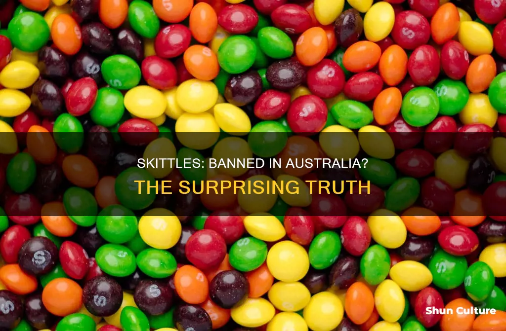 are skittles banned in australia