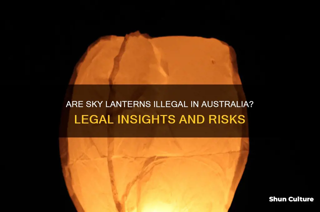 are sky lanterns illegal in australia