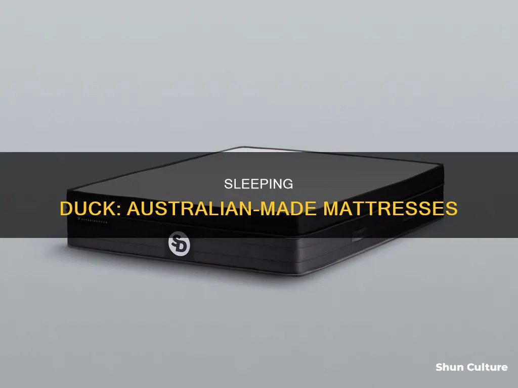 are sleeping duck mattresses made in australia