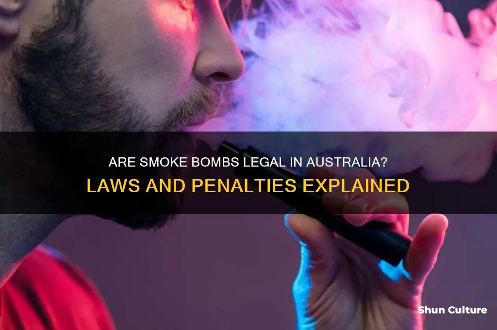are smoke bomb illegal in australia