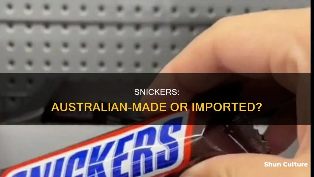 are snickers made in australia