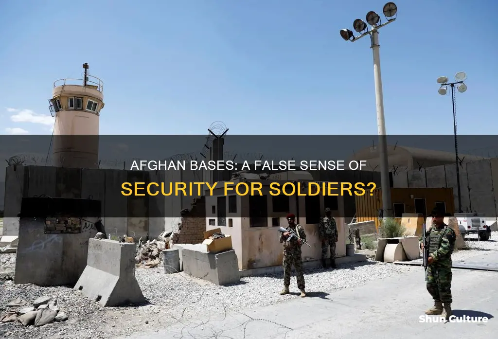 are soldiers safe on base in afghanistan