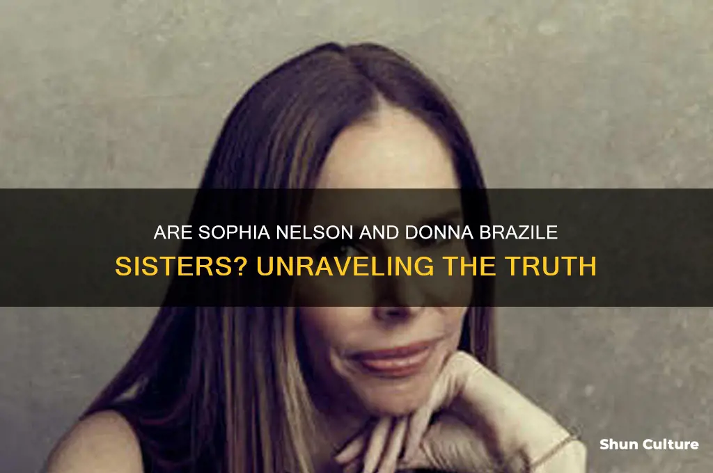 are sophia nelson and donna brazile sisters