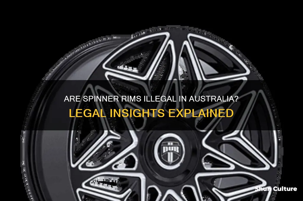 are spinner rims illegal in australia
