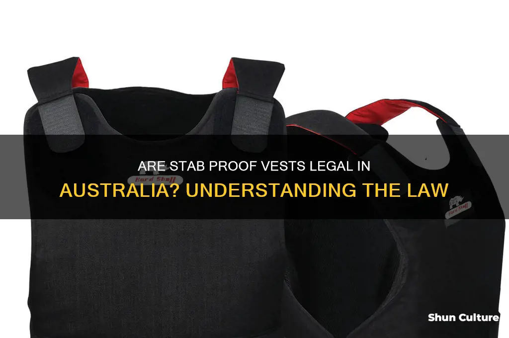are stab proof vests illegal in australia