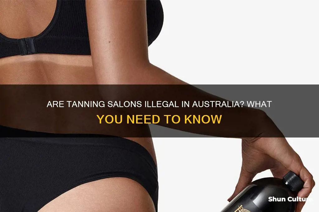 are tanning salons illegal in australia