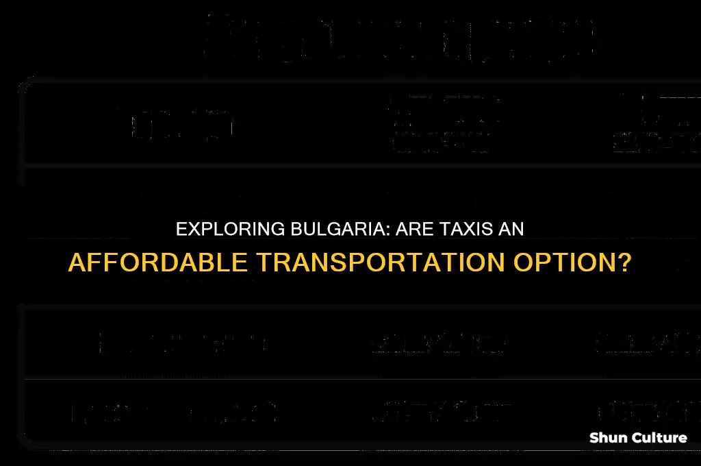 are taxis cheap in bulgaria