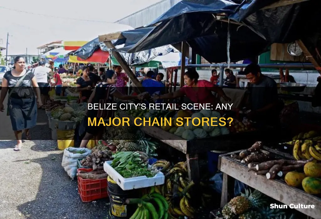 are the any major chain stores in belize city