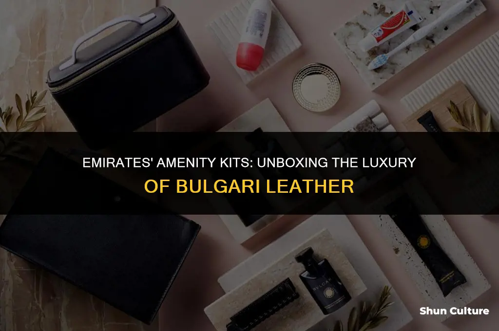 are the bulgari amenity kits on emirates leather