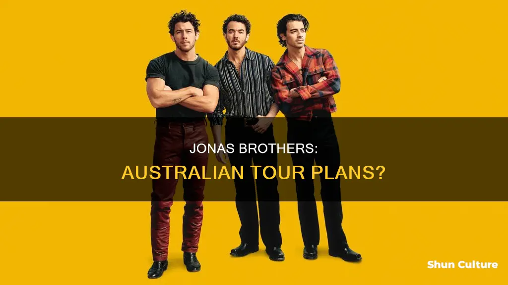 are the jonas brothers coming to australia
