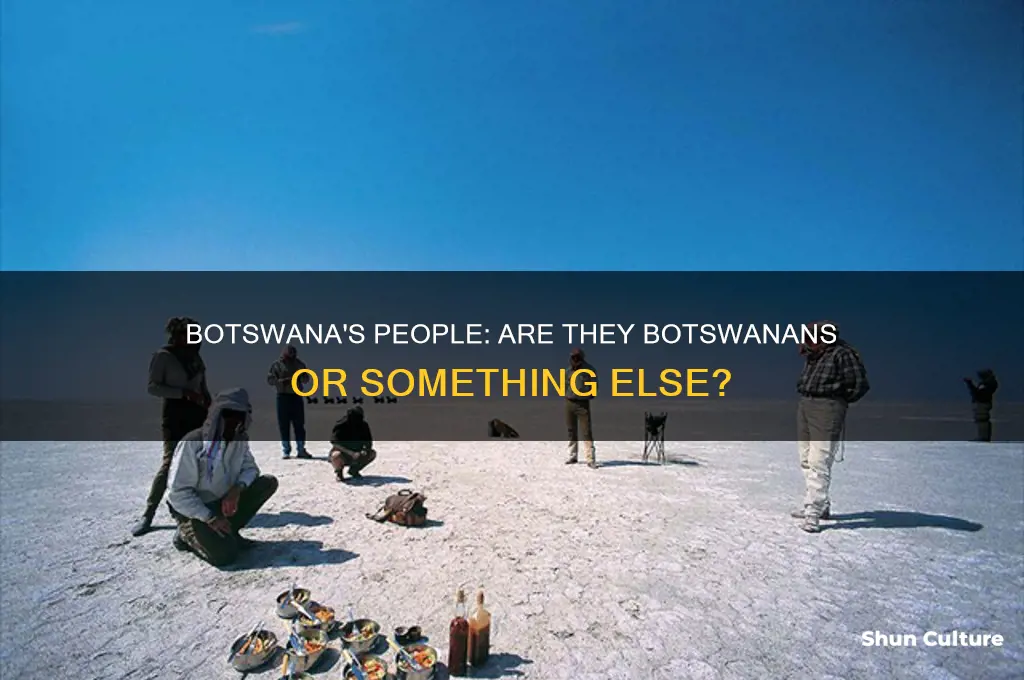 are the people of botswana called botswanans