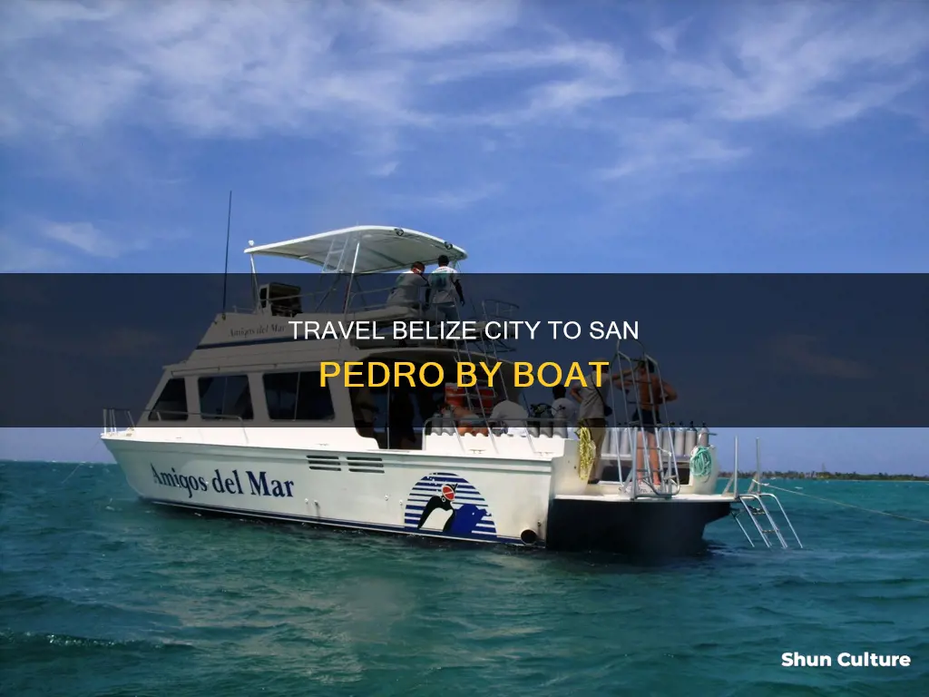 are thee large boats from belize city to san pedro