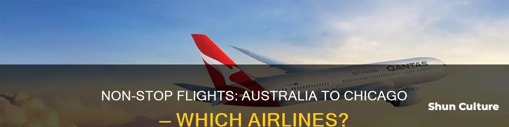 are there any airlines that fly non-stop australia to chicago